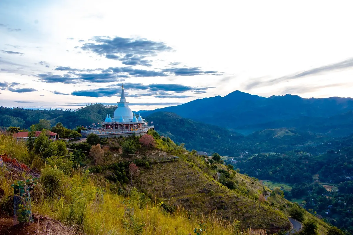 Japanese Peace Pagoda, Unawatuna: A White Stupa Over the Bay